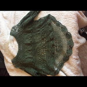 Crochet green shirt